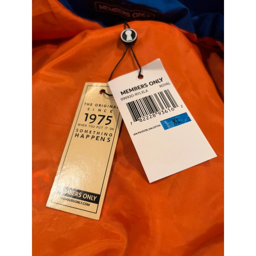 Members Only NY Islanders Jacket XL NHL 2021 Inaugural Season Blue NWT Hockey - Picture 10 of 16